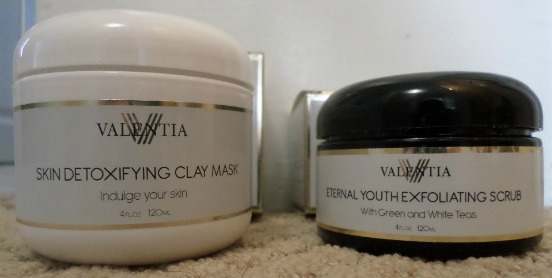 Valentia Skin Detoxifying Clay Mask and Eternal Youth Exfoliating Scrub