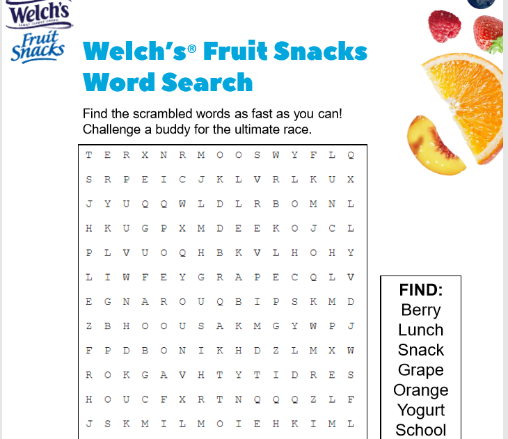 Welch's Printables